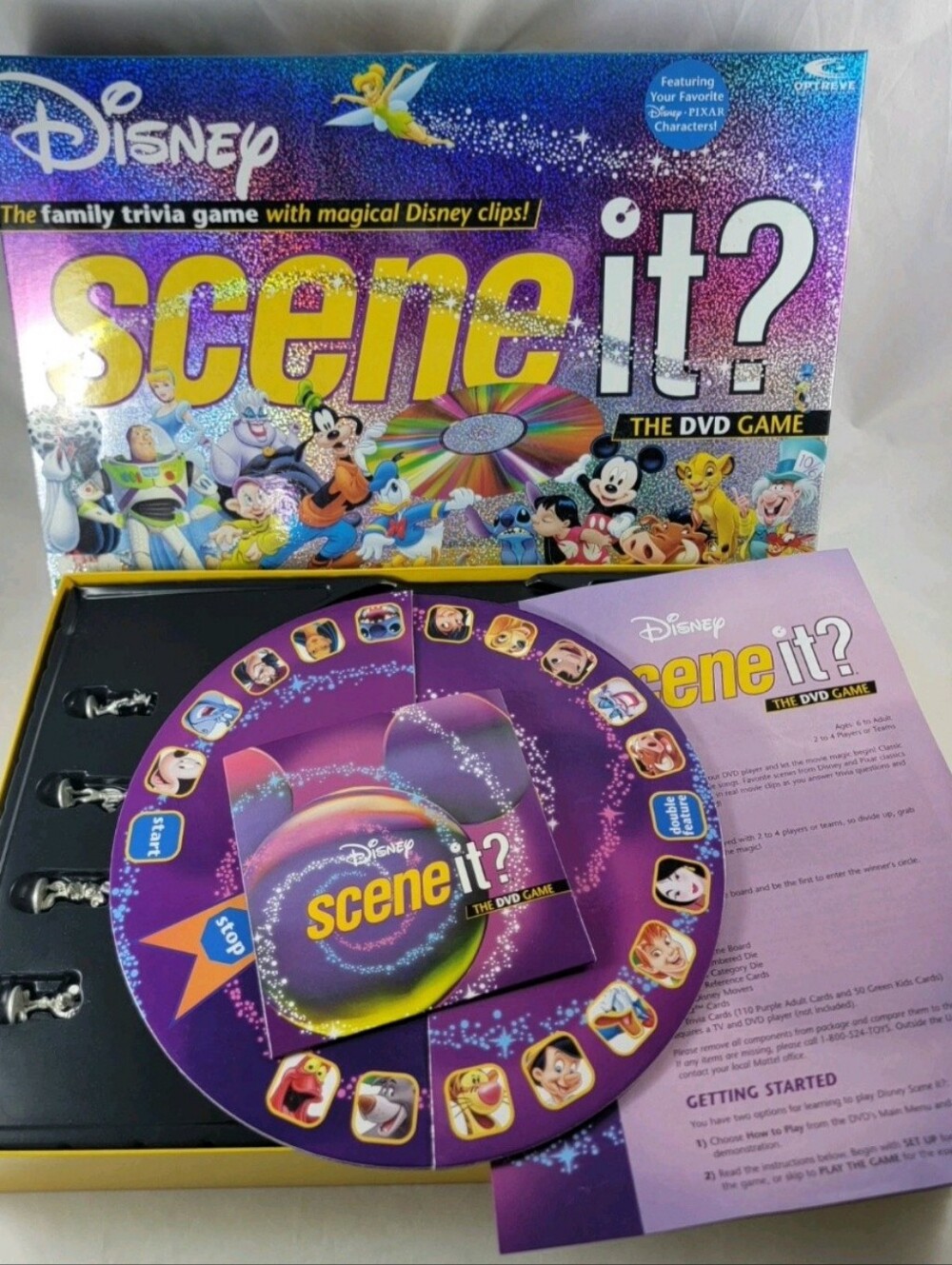 Disney Scene It DVD Game COMPLETE ScreenLife 2004 Pixar Movies Trivia